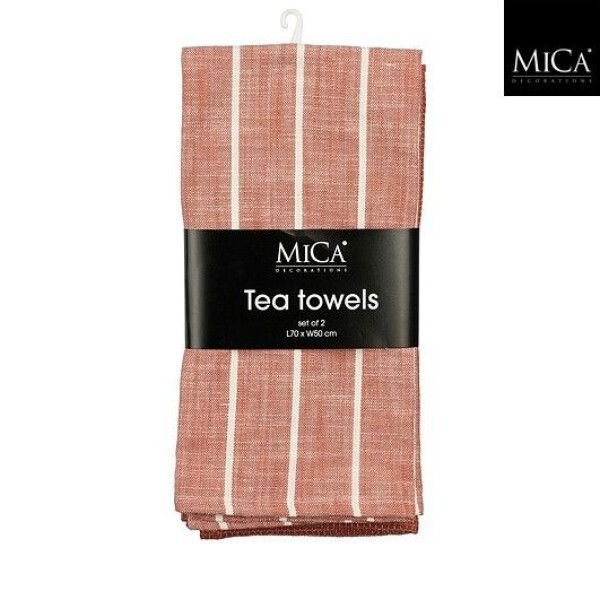 Alivo Tea Towel Organic Tower Set of 2, Color: Terra