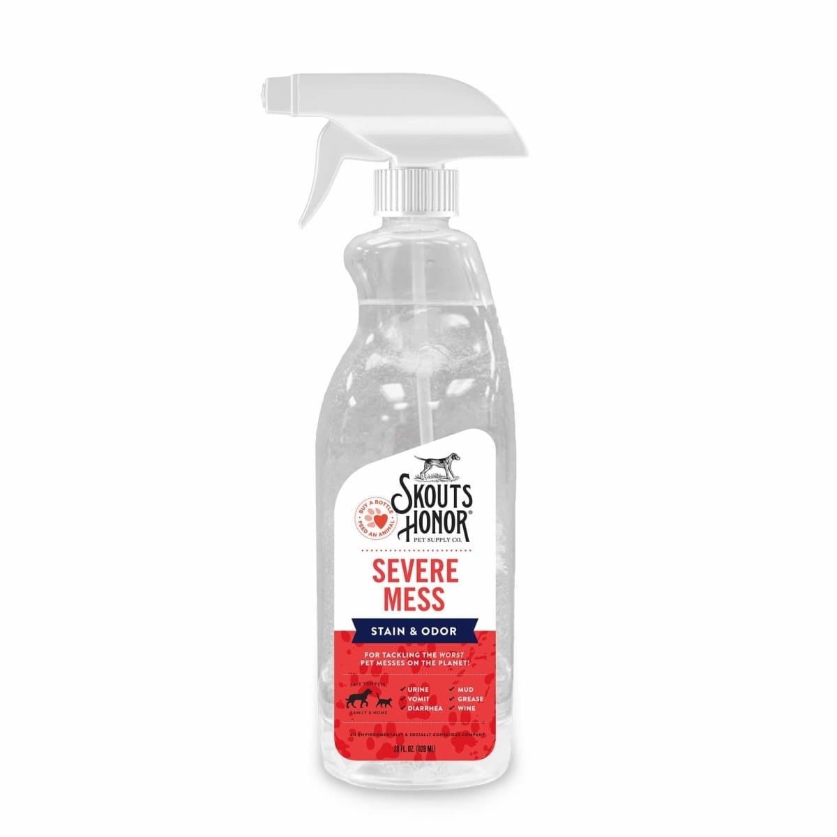 Severe Mess Stain &amp; Odor Spray Advanced - Dogs, Size: 35 oz