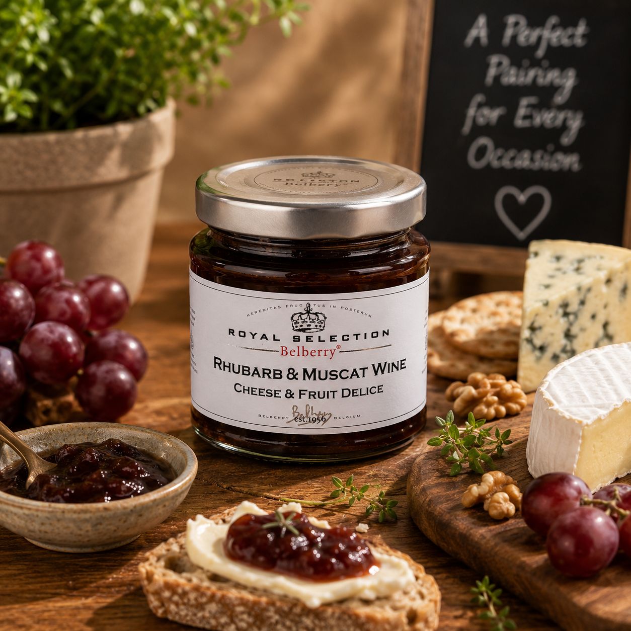 Belberry - Delice Rhubarb &amp; Muscat Wine 130g
