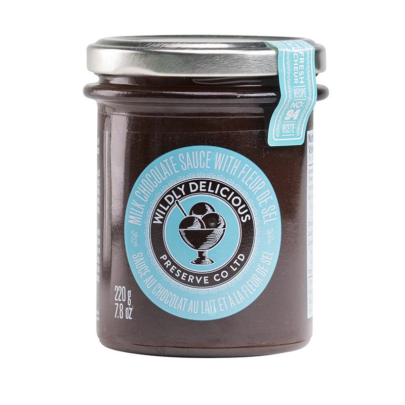 Wildly Delicious Dessert Sauce Milk Chocolate with Fleur de Sel