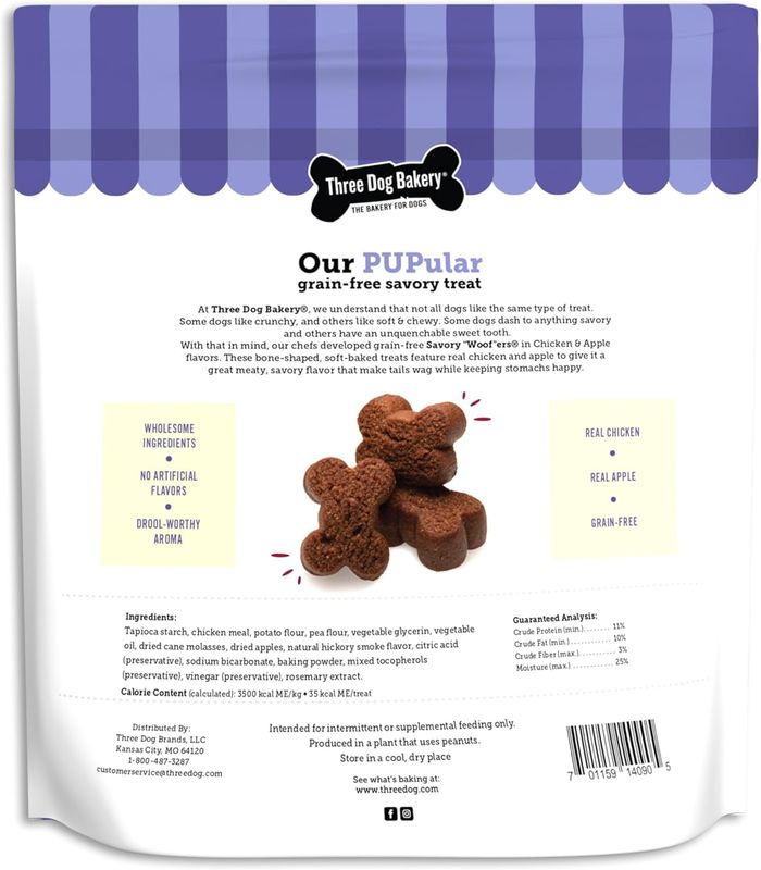 Soft Baked GF Chicken &amp; Apple Treats 25 oz