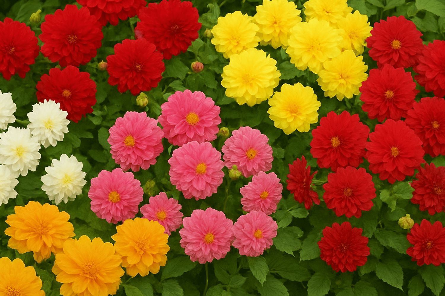 Unwins Dwarf Hybrid Dahlia Seeds 5195