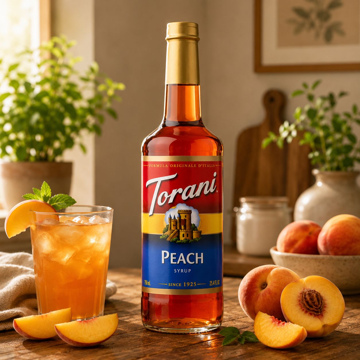 Torani Peach Syrup 750ml