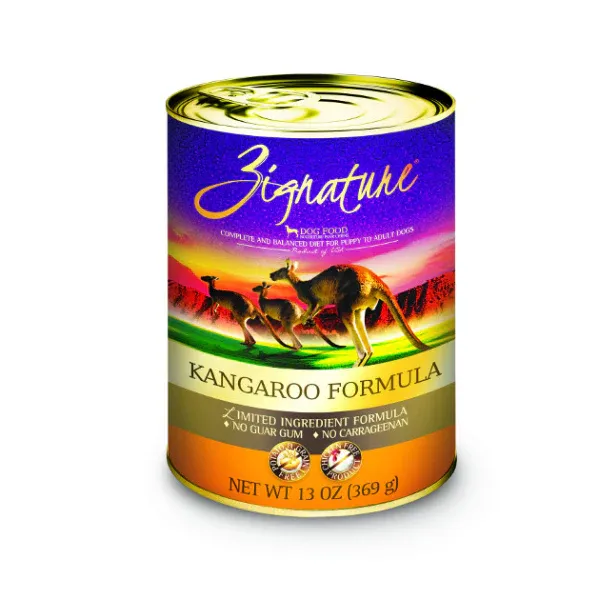 Zignature Dog LID GF Kangaroo 12/13 oz -Box