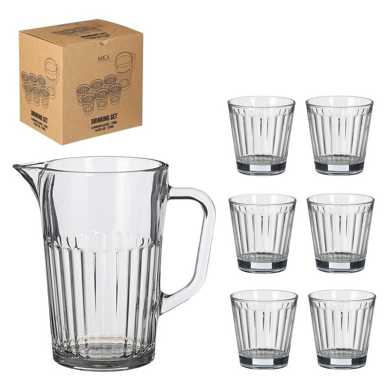 Aqua Drinking Set Glass 7 pieces