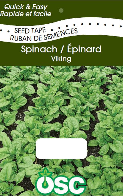 Viking Spinach Seed Tape (1020)