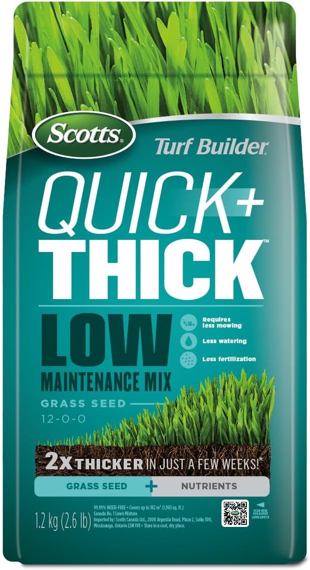 Scotts - Turf Builder Quick + Thick Low Maintenance Lawn Seed Blend - 1.4kg