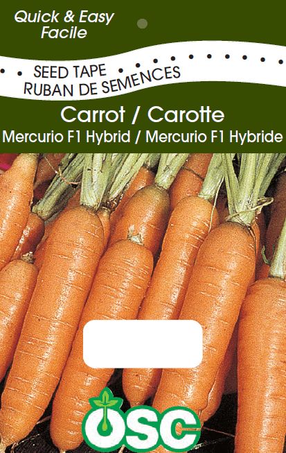 Mercurio Carrot Seed Tape (1005)