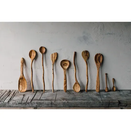 Olive Wood Curved Spoon Olive Wood Curved Spoon