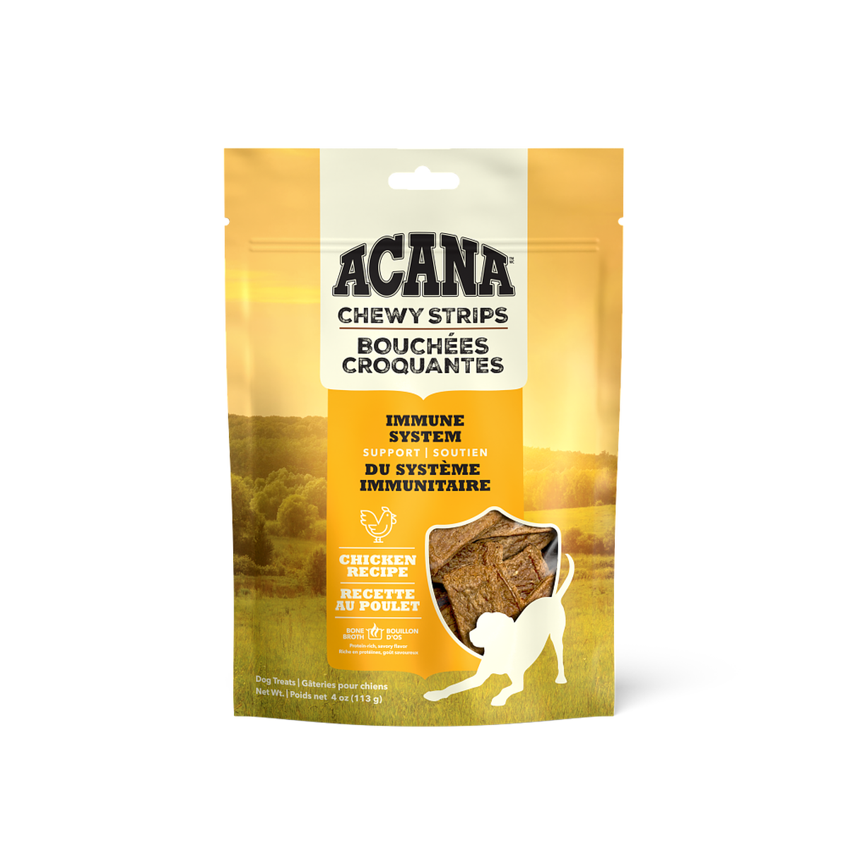 Acana Chewy Strips Chicken Immune Support 113g