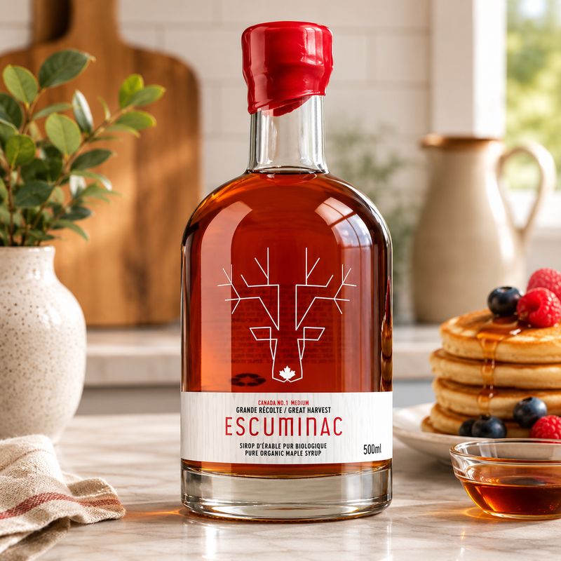 Escuminac Organic Maple Syrup Great Harvest 500ml