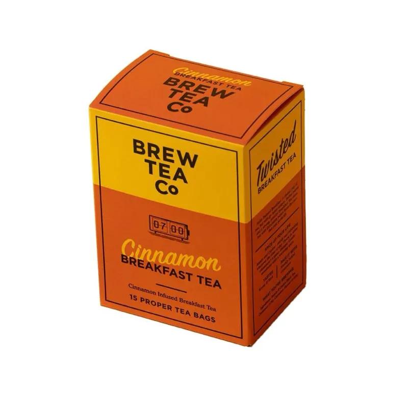 Brew Tea Co. - 15 Proper Tea Bags Cinnamon Breakfast