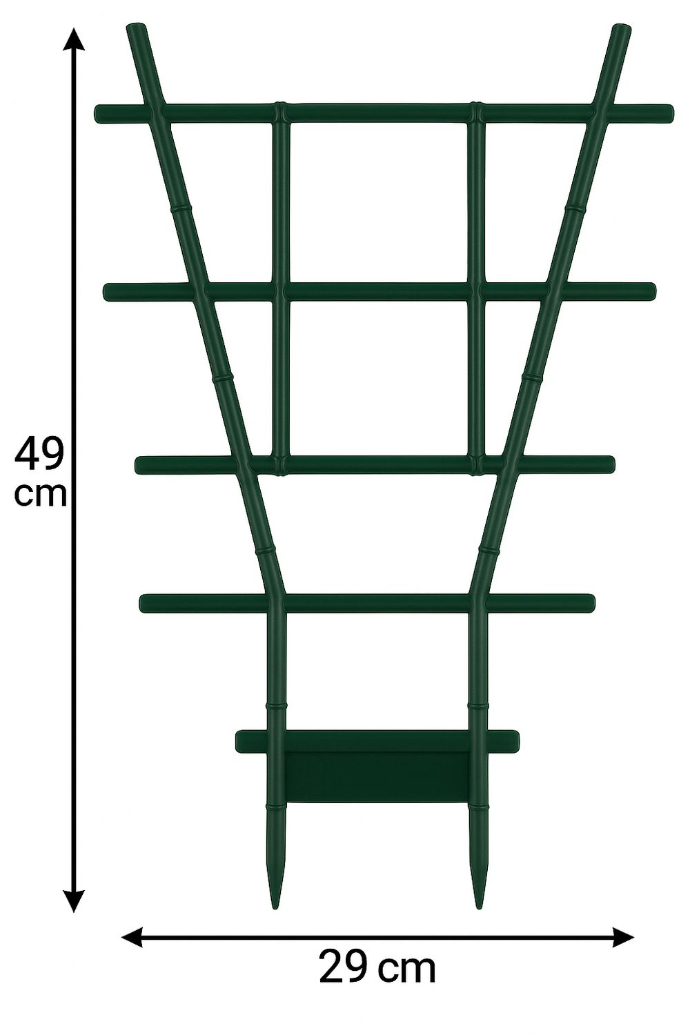 Plant Stake 49x29cm Green