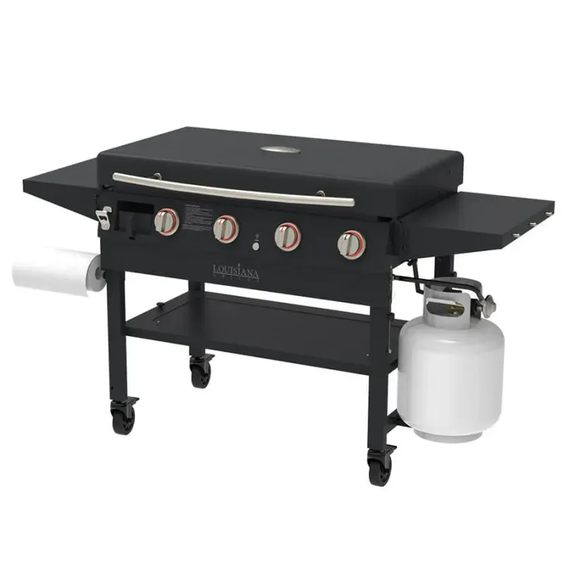 Louisiana Grills Founder 4 Burner Griddle - with Cover &amp; 3 Piece Toolset