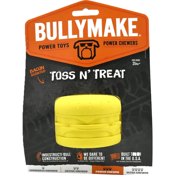 Toss n' Treat Rubber Cheesebrgr Bacon Scnt