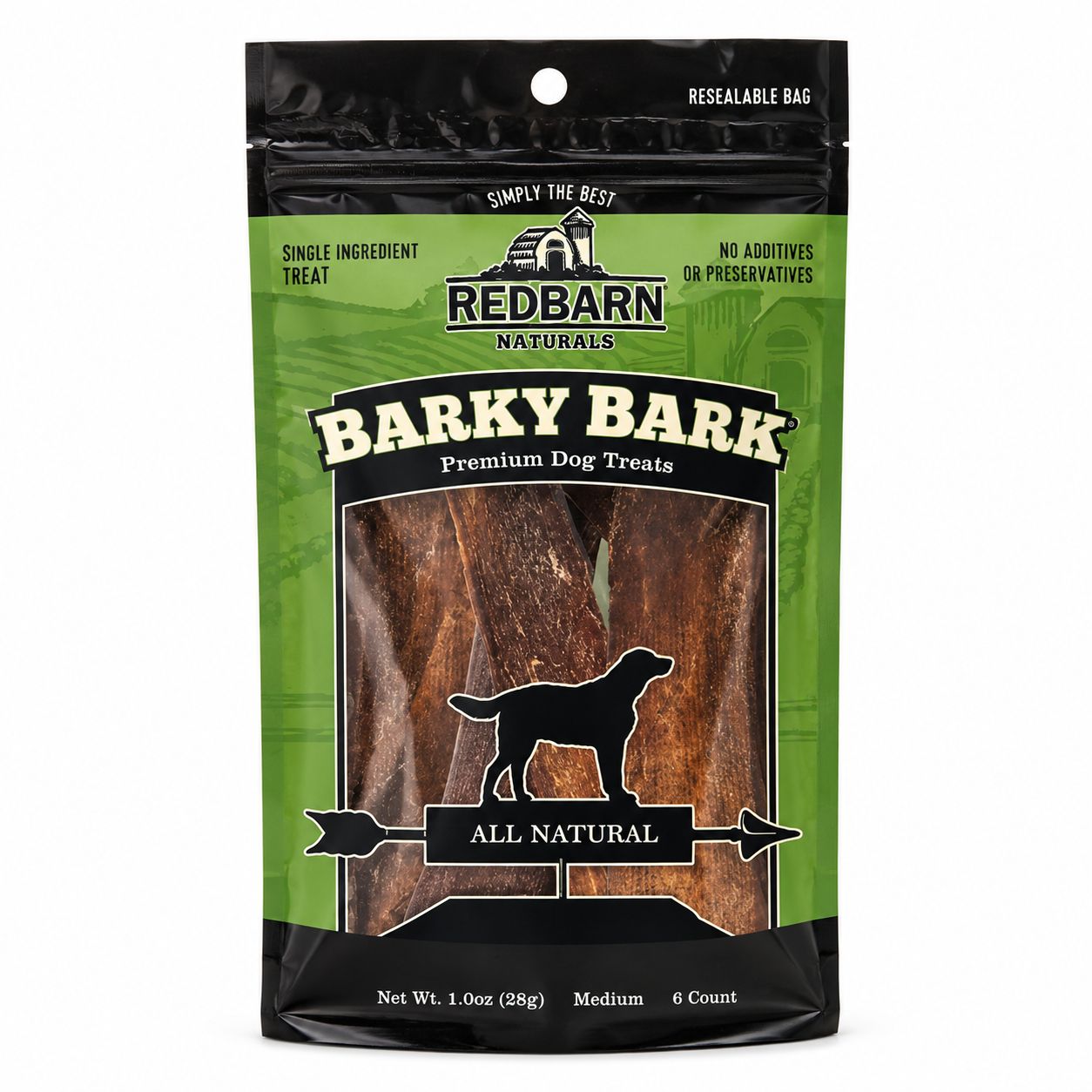 Barky Bark Jerky Pack of 6 Medium