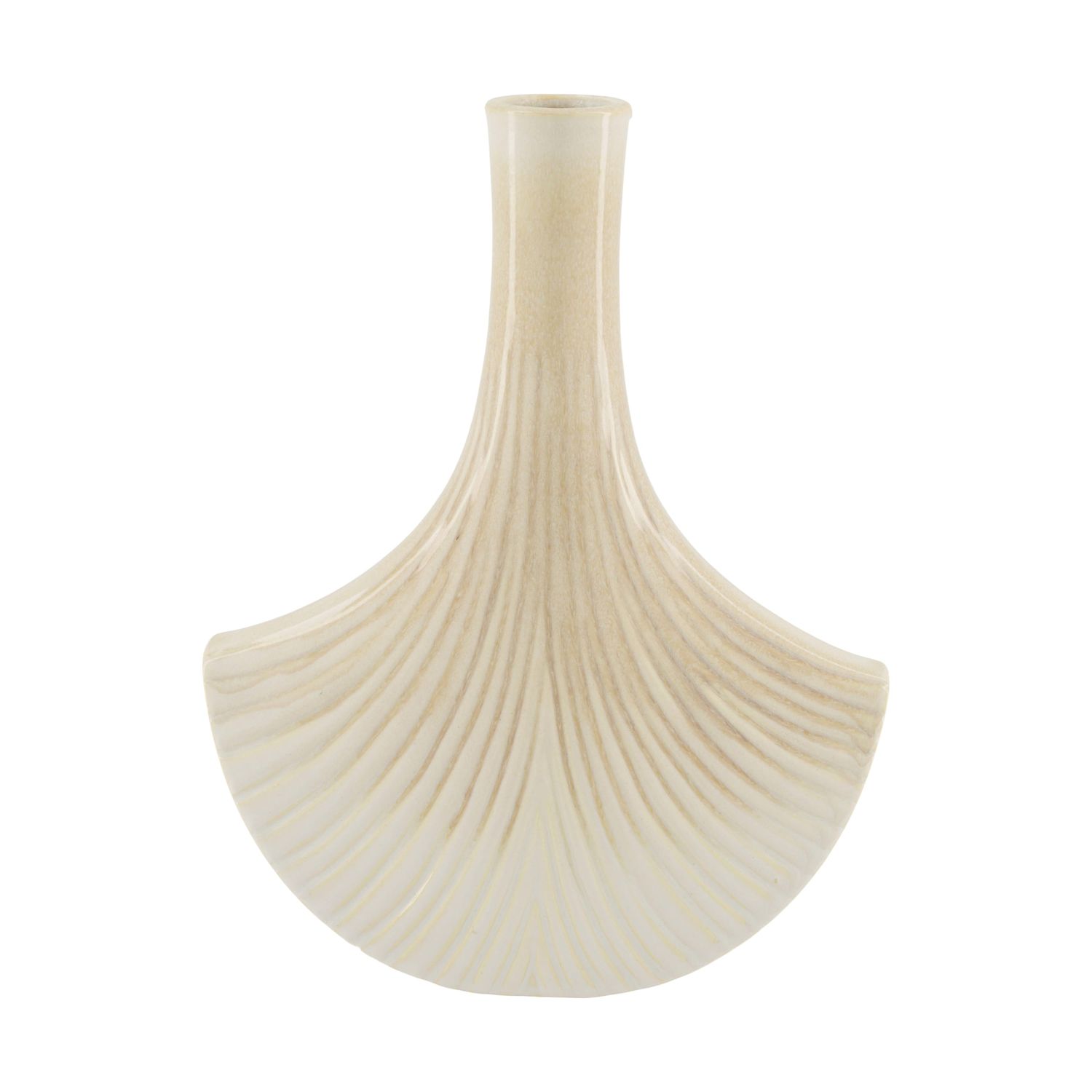 Vase Ceramic 26x11.5x33cm - Off White Vase Ceramic 26x11.5x33cm - Off White