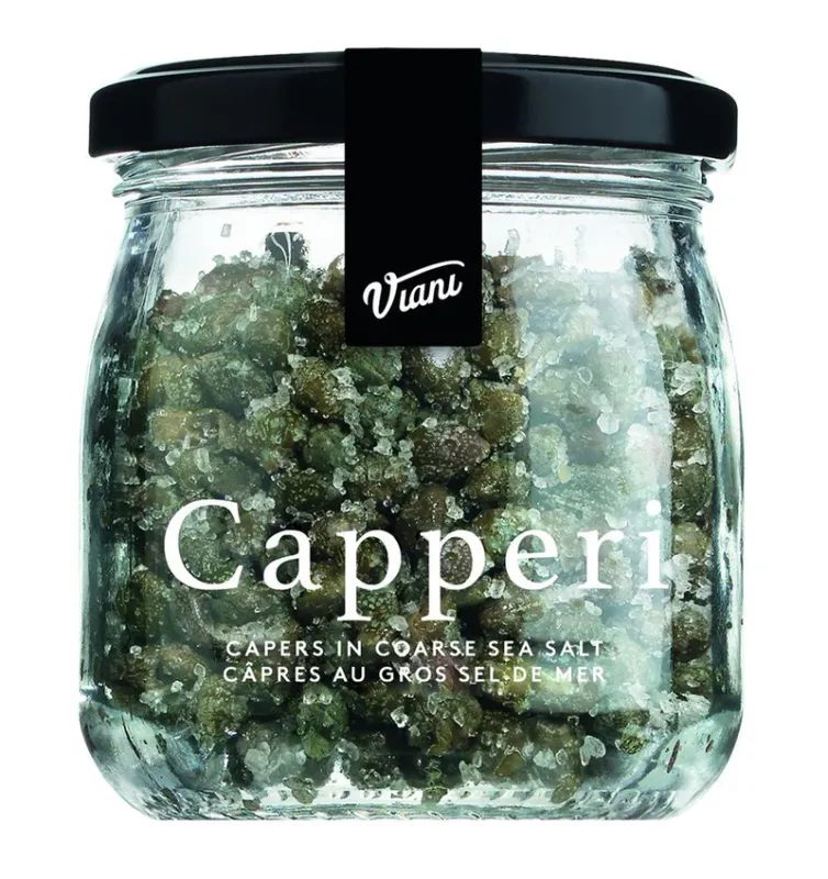 Viani - Capers in Coarse Salt - 120g