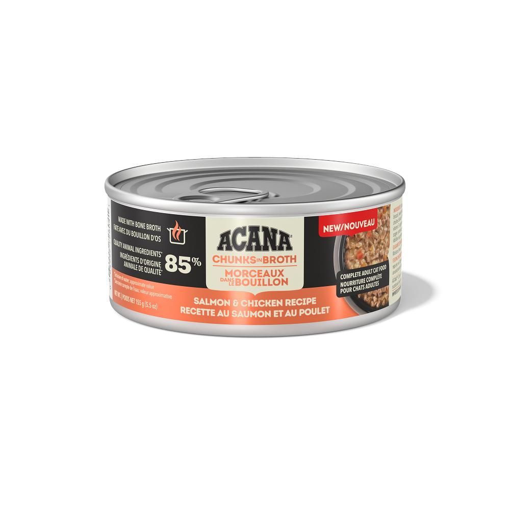 ACANA Cat Chunks in Broth Salmon &amp; Chicken 155g - single