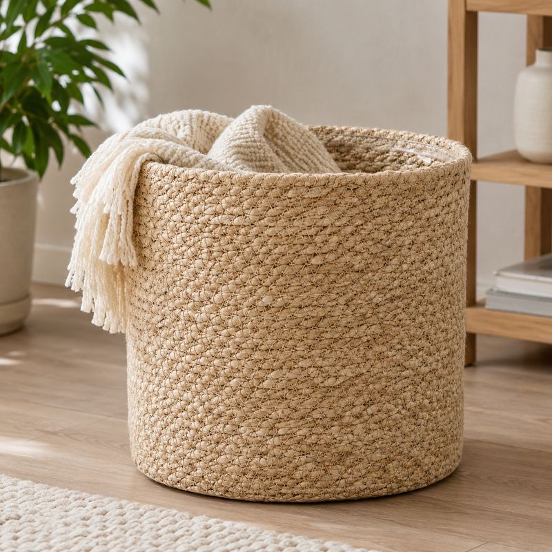 Atlantic Basket Cream h18xd18cm