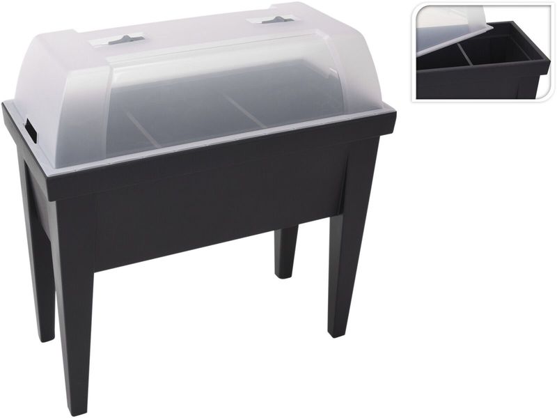Greenhouse Table Anthracite with Cover - Large