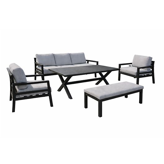 Mantua Conversation Set - Gunmetal