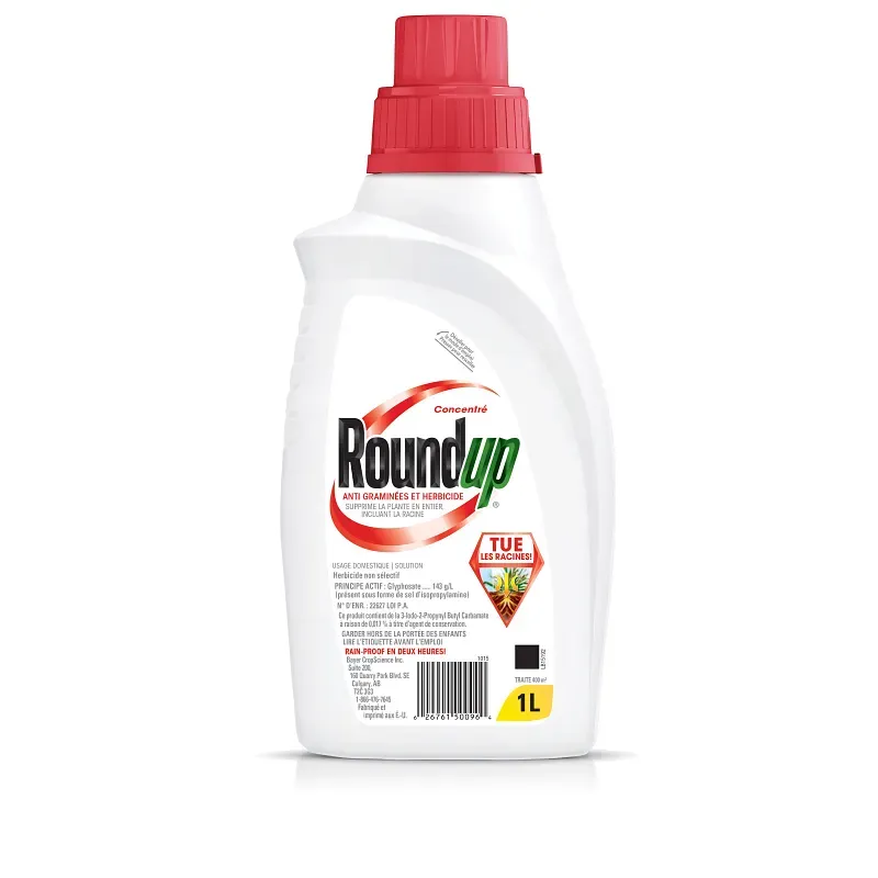 Roundup - Super Concentrate Herbicide Grass &amp; Weed Control Non Selective - 1L