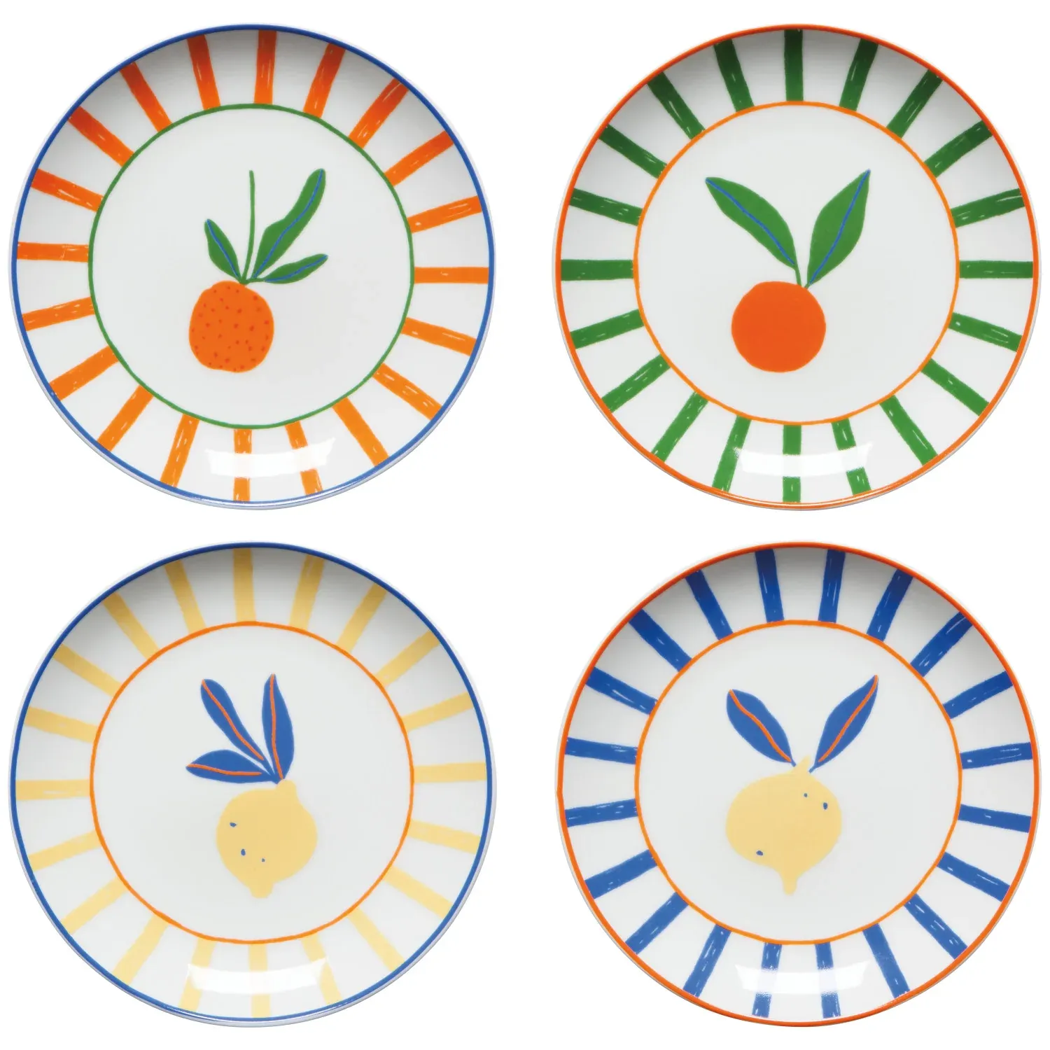 Appetizer Plates Set of 4