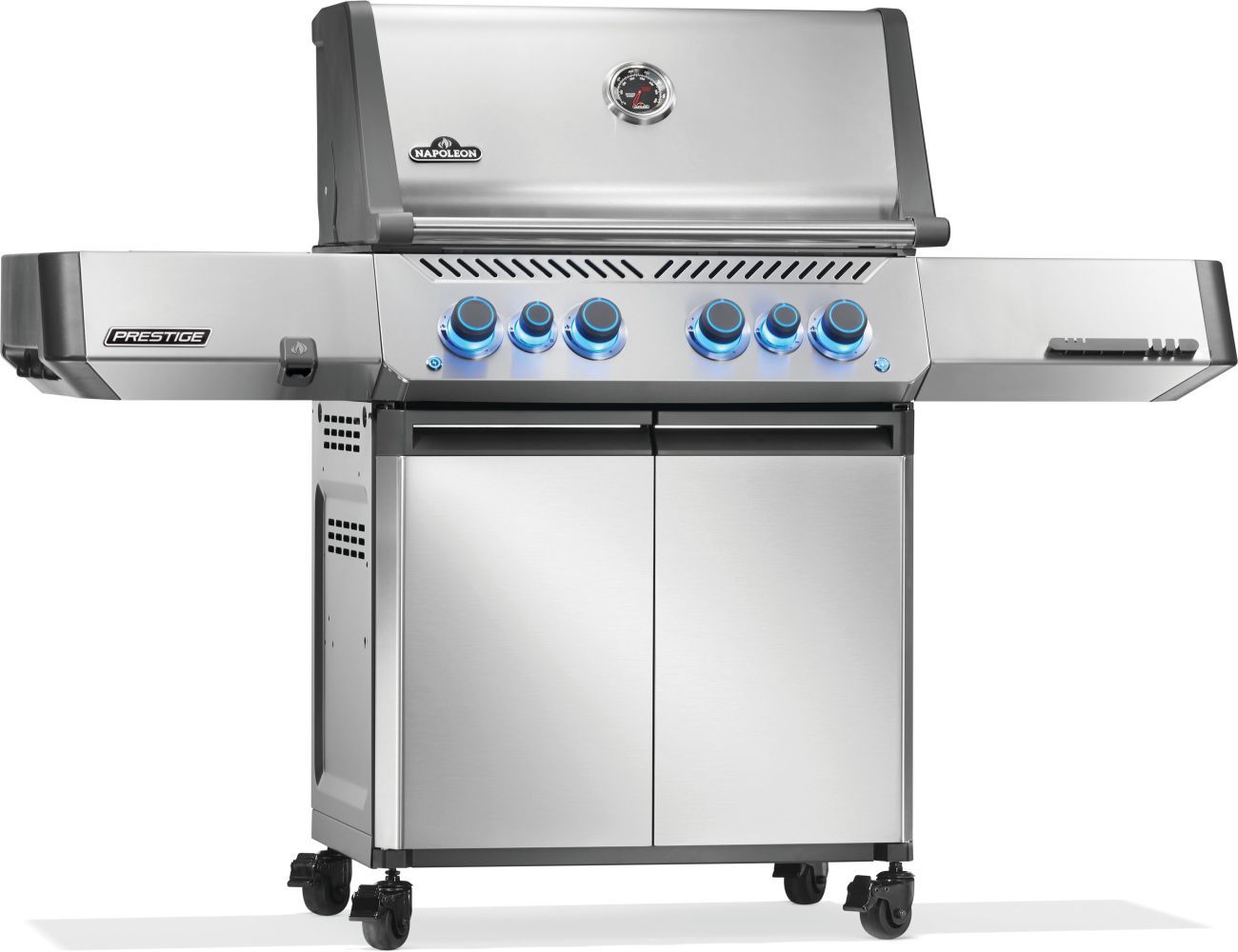 Napoleon - Prestige® 500 Natural Gas Grill with Infrared Side and Rear Burner - Stainless Steel