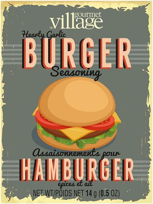 Seasoning Hearty Garlic Burger Recipe Box