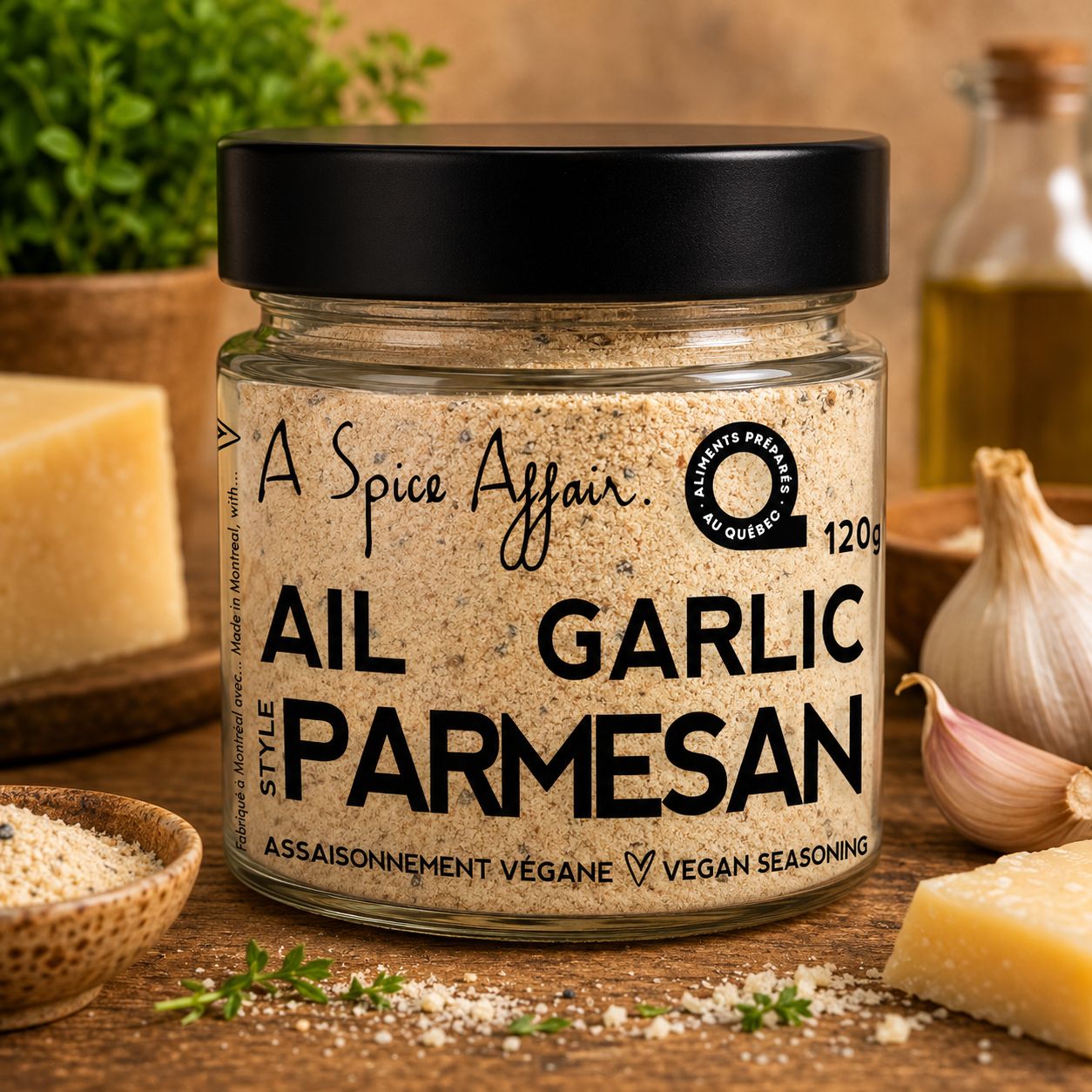 Garlic Parmesan Style Vegan Seasoning - 120g Garlic Parmesan Style Vegan Seasoning - 120g