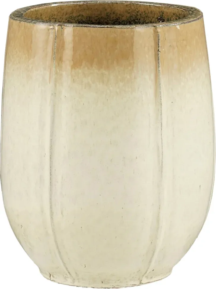 Corsica Pot Round, Color: Cream, Size: h44xd35cm