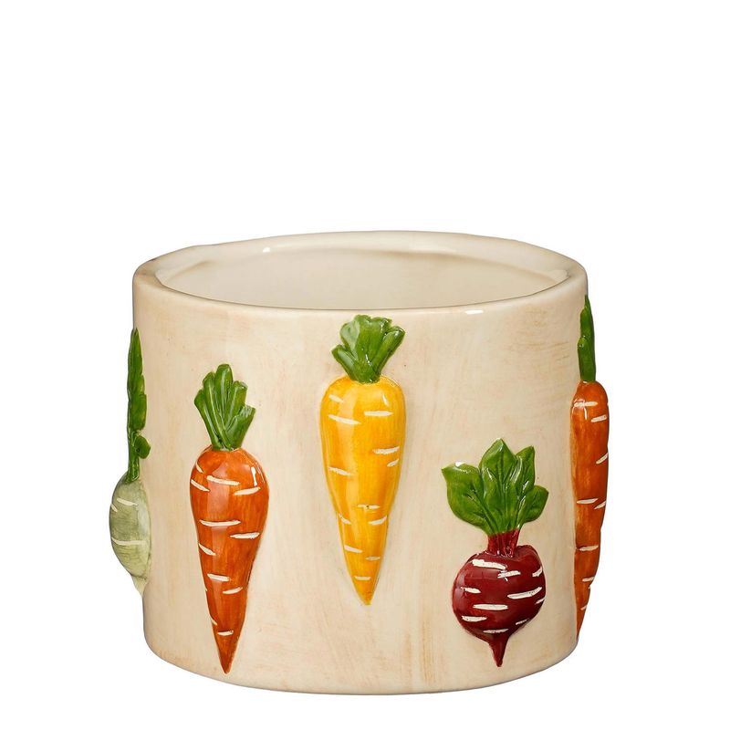 Pot Carrot White - d14cm