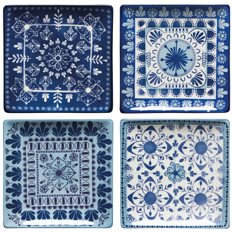 Danica - Stamped Plate Set of 4 Porto