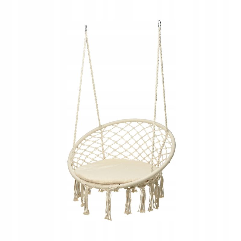 Hanging Chair Round Beige D80C