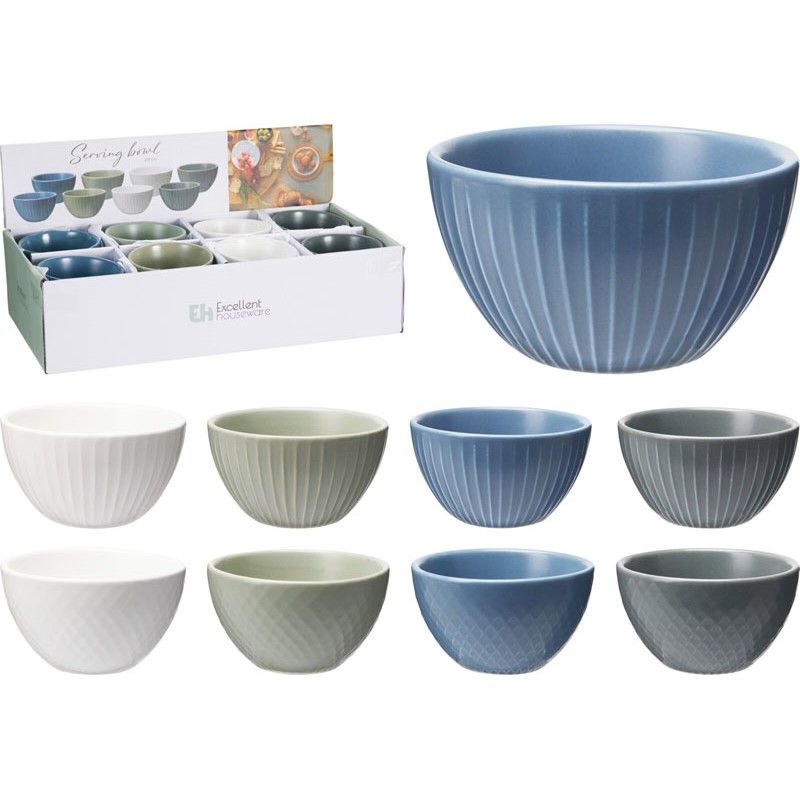 Bowl Porcelain 9x5cm 8 Assorted