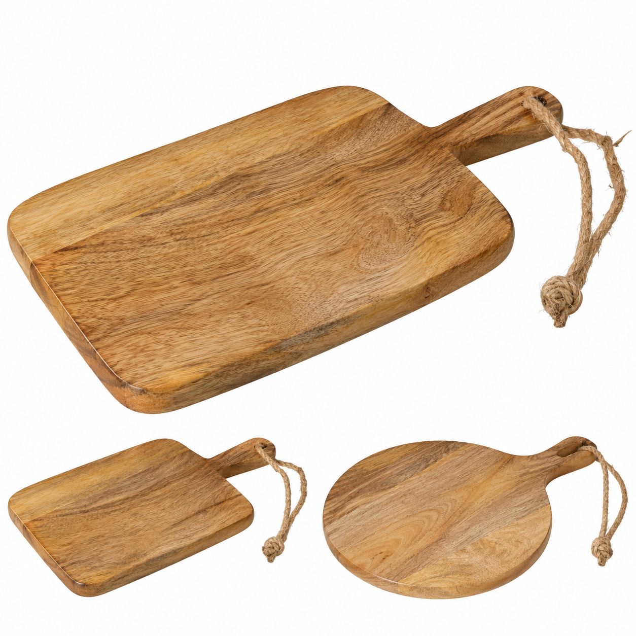 Cutting Board Natural 2 Assorted 25cm