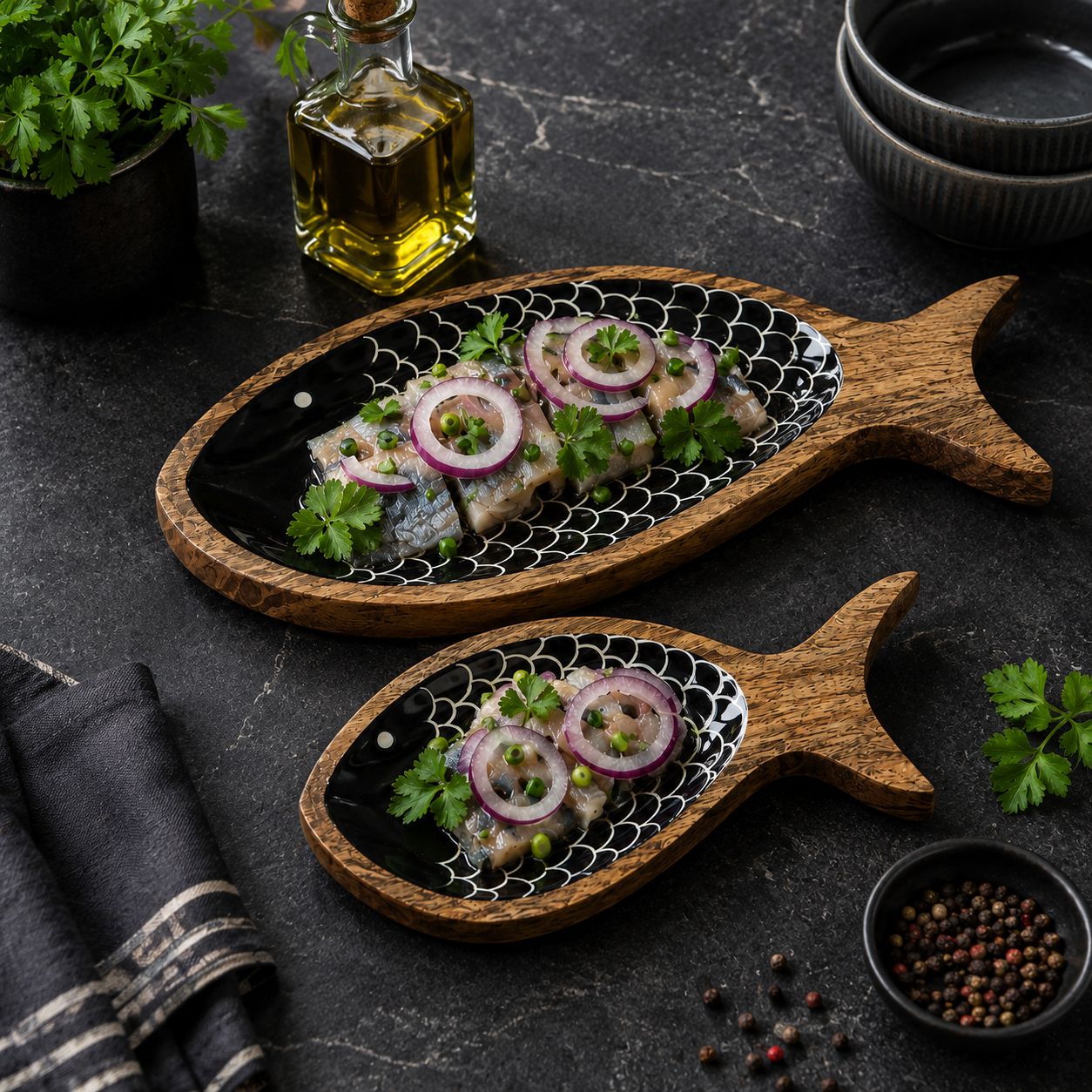 Mango Wood Fish Plate