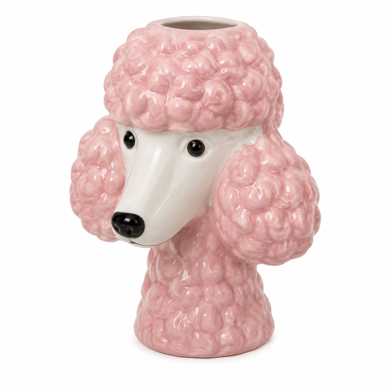 Vase Poodle 20.7cm Pink