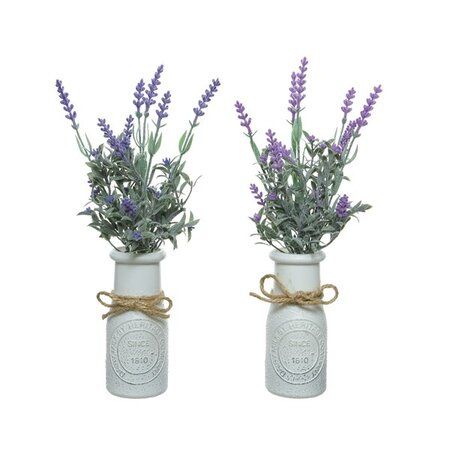 Artificial Lavender in Pot 32cm - 2 Assorted