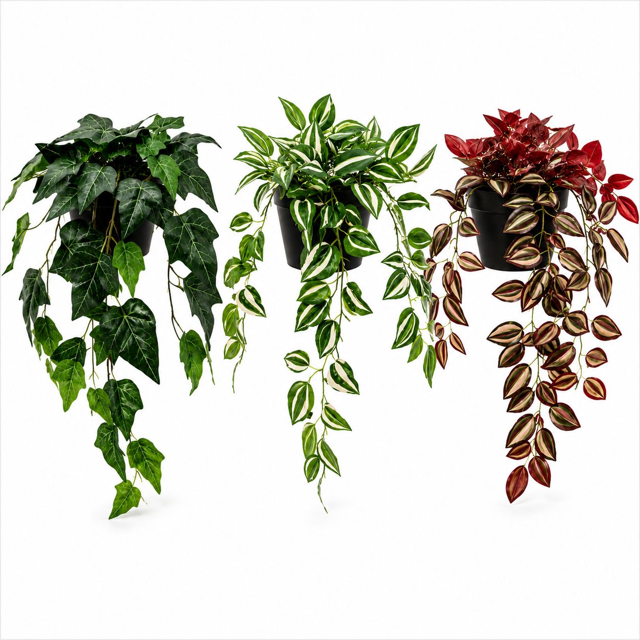 Artificial Plant Leaf In Black Pot 3 Assorted 16cm Artificial Plant Leaf In Black Pot 3 Assorted 16cm
