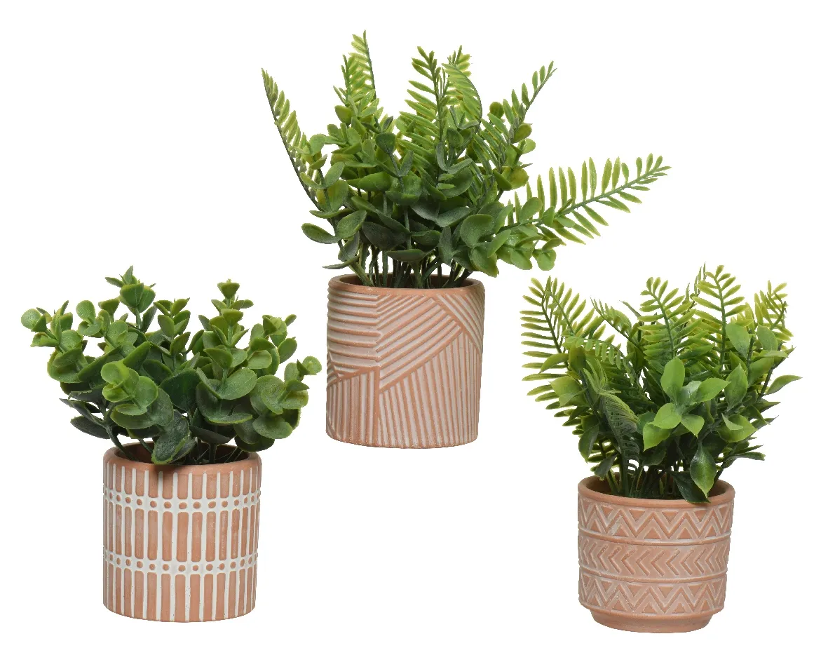 Artificial Plant in Pot 3 Assorted 37cm