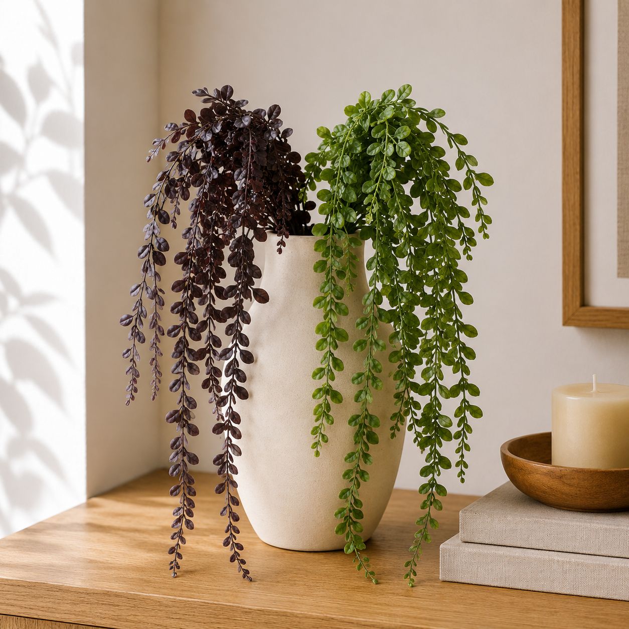 Artificial Bush Eyebrow Vine 2 Assorted 73cm
