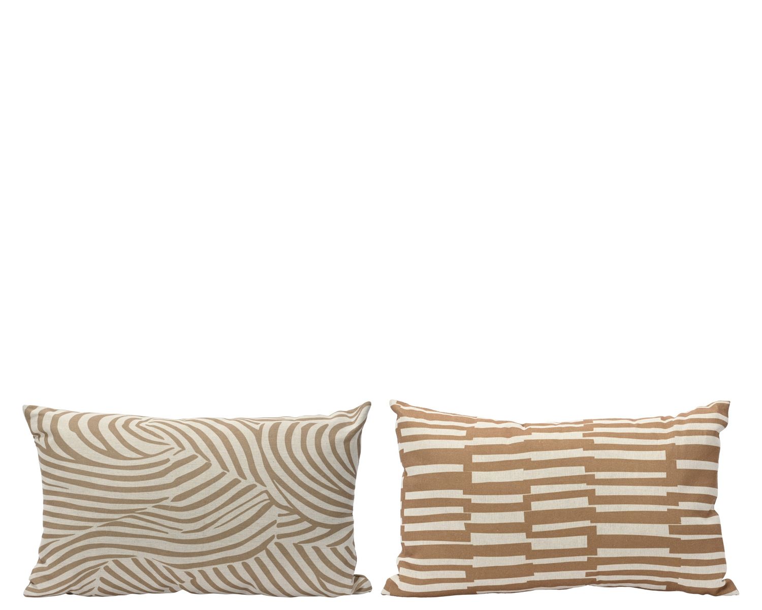 Outdoor Cushion 30x50cm 2 Assorted Brown Beige
