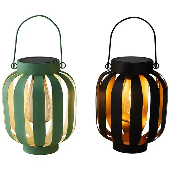 Solar Lantern Metal Steady 21cm