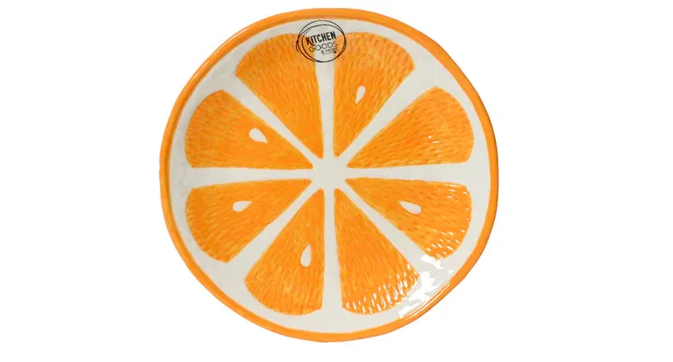 Breakfast Plate Orange Shiny Orange 15cm