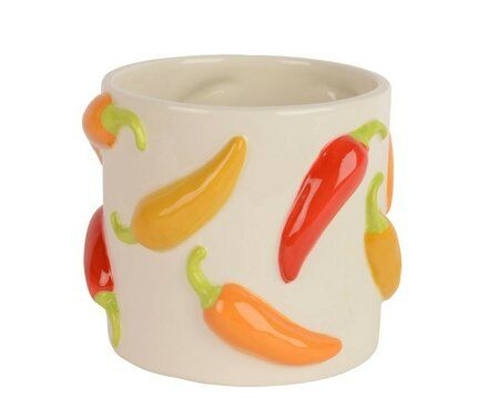 Planter Dolomite Glaze Pepper D14.5cm Planter Dolomite Glaze Pepper D14.5cm