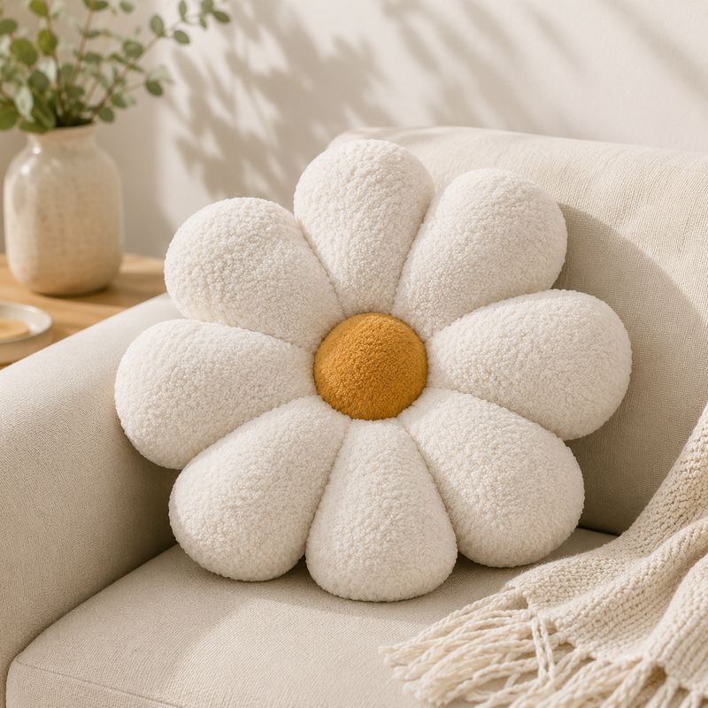 Cushion Polyester Daisy 45cm