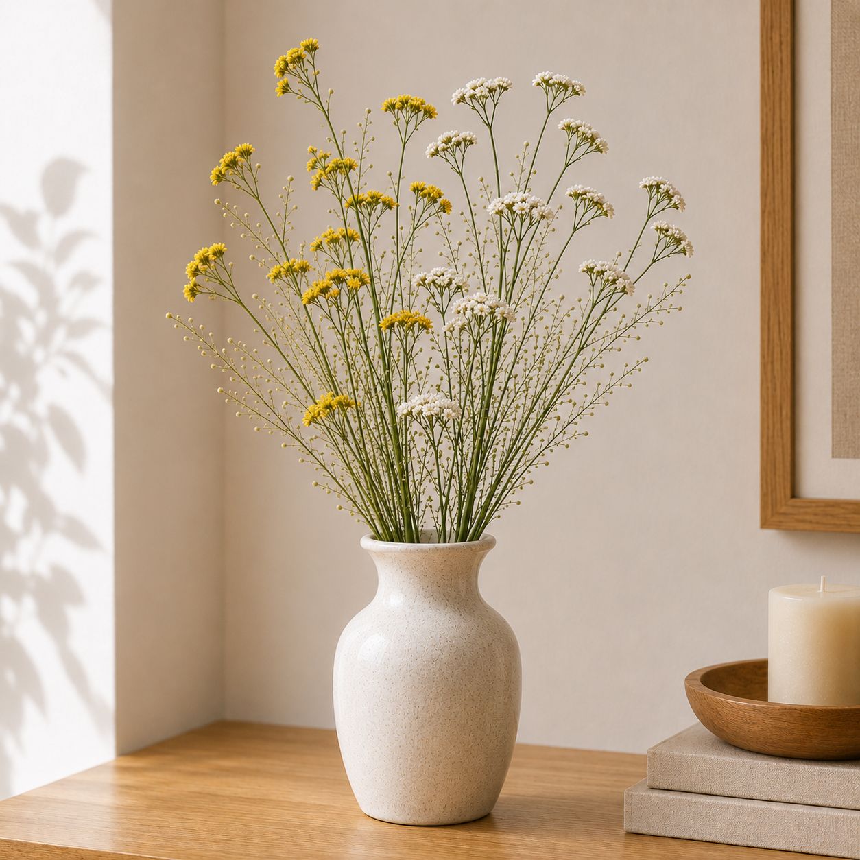 Artificial Spray Helichrysum 2 Assorted 72cm