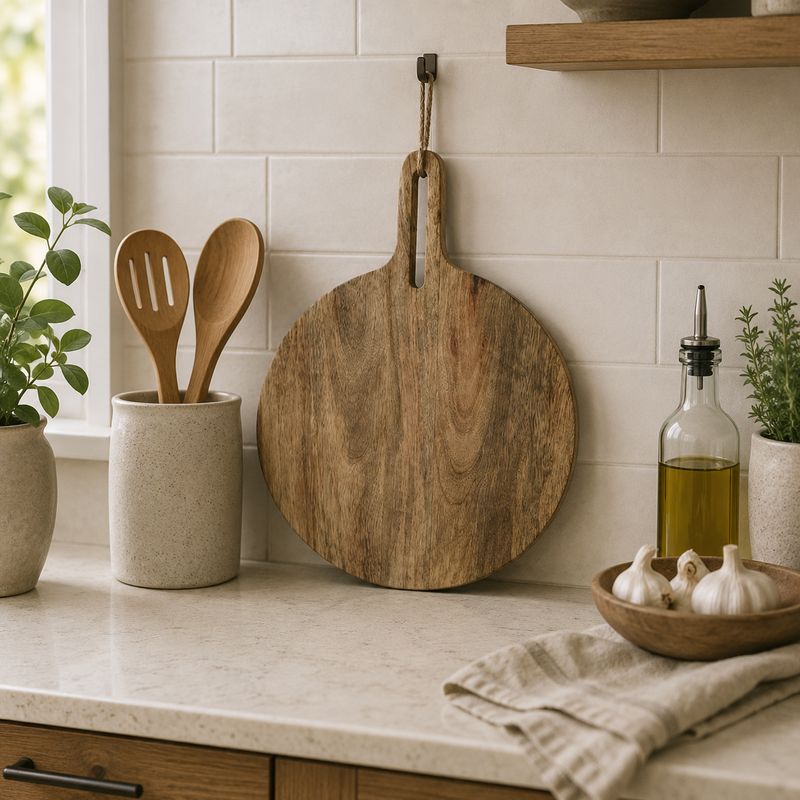 Chopping Board Mangowood Round 29.5cm